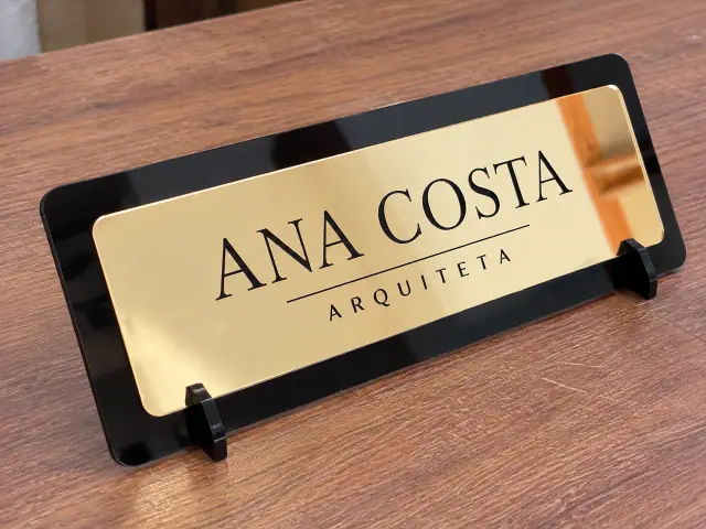 Mockup ilustrativo de placas de mesa